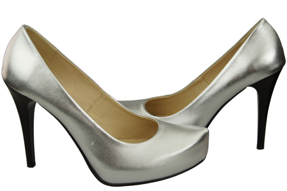 Damen Footwear Silber Stiletto Pumps Naturleder 205 ElitaBut