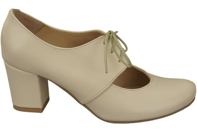 Schuhe Damenschuhe, Naturleder, Beige 161 ElitaBut