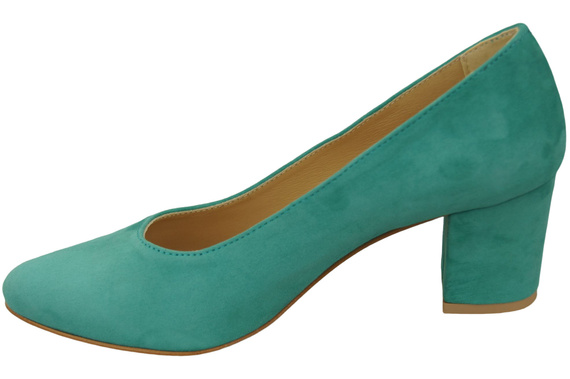 Damenschuhe Türkise Pumps Natürliches Wildleder 106 ElitaBut