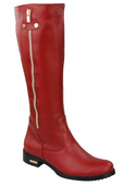 Damenstiefel, Stiefel, Naturleder, Rot 884 ElitaBut