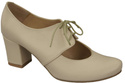 Schuhe Damenschuhe, Naturleder, Beige 161 ElitaBut