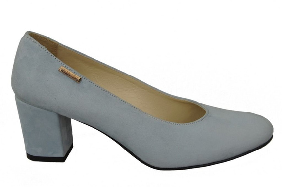 Damenschuhe Pumps Hellblau Naturleder Wildleder 125 ElitaBut