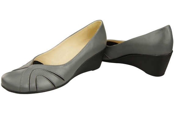 Damen Schwarz Naturleder Gestiefelte Aschgrau 828 ElitaBut