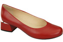 Damenschuhe Pumps Naturleder 159 Rot ElitaBut