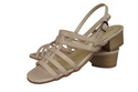 Damenschuhe Sandalen mit flachem Absatz Beige 622 ElitaBut