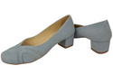 Damenschuhe Pumps aus natürlichem Wildleder Hellblau 786 Z ElitaBut