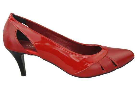 Damenschuhe Rote Pumps, Naturleder 995 ElitaBut