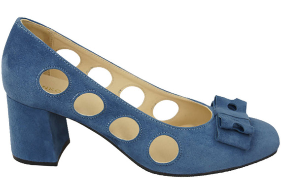 Damenschuhe Pumps Blau, natürliches Wildleder 182 ElitaBut