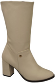 Damen-Halbstiefel, Naturleder, Beige 189 ElitaBut