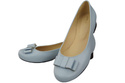 Damen Ballerinas, Naturleder, Hellblau 702 ElitaBut