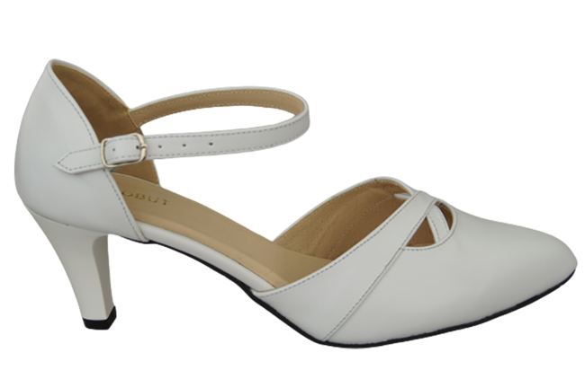 Damenschuhe Sandalen Weiß Naturleder 151 ElitaBut