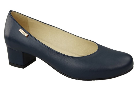 Damenschuhe Pumps Naturleder 116 Marineblau ElitaBut