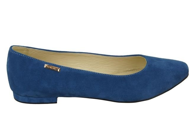 Damenschuhe Ballerinas Blau, Naturleder, Wildleder 131 ElitaBut