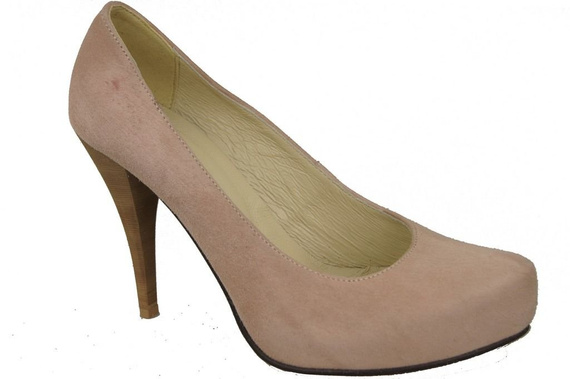 Damenschuhe Pumps Rosa Puder Naturleder Wildleder 644 ElitaBut