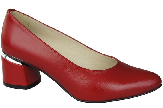 Damenschuhe Rote Pumps, Naturleder 143 ElitaBut