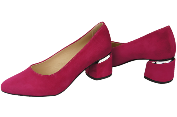 Damenschuhe Pumps Lila Natürliches Wildleder 143 Von ElitaBut