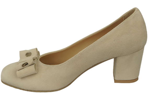 Damenschuhe Pumps Beige Natürliches Wildleder 163 ElitaBut