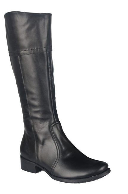 Damenstiefel, Naturleder, Schwarz 636 ElitaBut