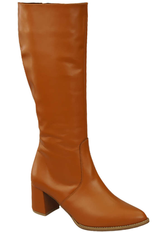 Klassische Damenstiefel, Naturleder, Rude 175 ElitaBut