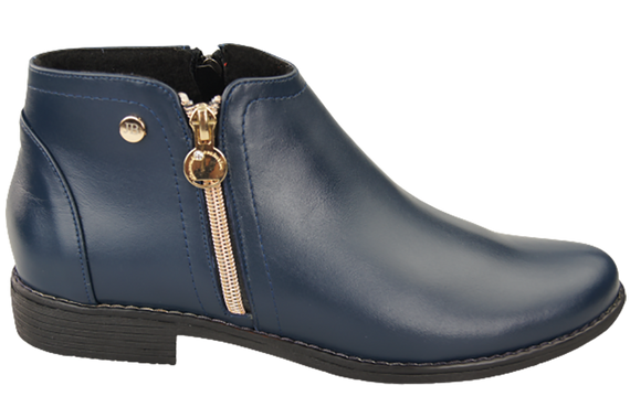 Frühlingsstiefel für Damenschuhe, Naturleder, Marineblau 872 ElitaBut