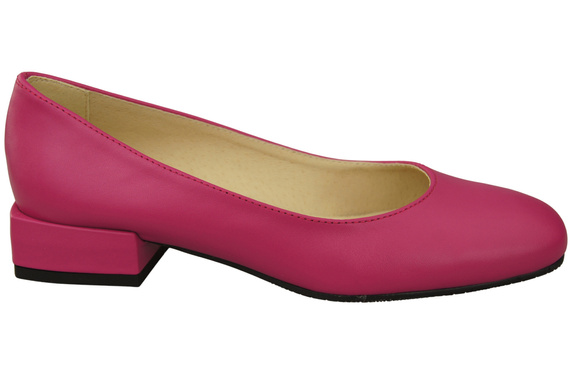 Bequeme Frauen Schuhe Purpurfarbig Flats Natural Leder 204 ElitaBut