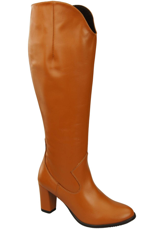 Stilvolle Damen Rotes Stiletto Stiefel Naturleder 211 ElitaBut