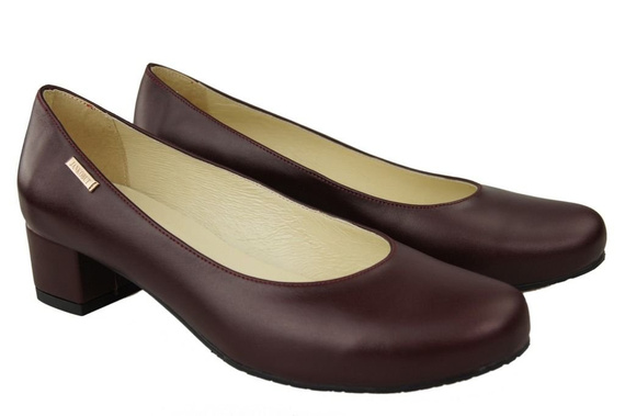 Damenschuhe Pumps Naturleder 116 Burgund ElitaBut