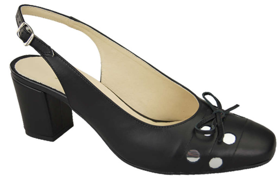 Damenschuhe Sandalen Schwarz Naturleder 167 ElitaBut