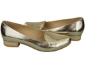 Damen Ballerinas Lords, Naturleder, Gold 908 ElitaBut
