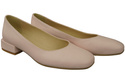Bequeme Frauen Schuhe Puderrosa Flats Natural Leder 204 ElitaBut