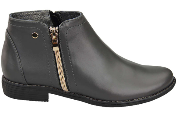 Damenschuhe Damenstiefel Warmes Naturleder Graphite 872 Von Elitabut