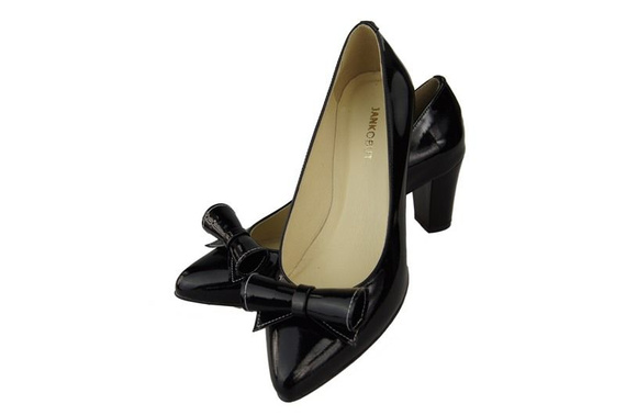 Damenschuhe Pumps Naturleder Schwarzlack 975 ElitaBut