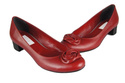 Damenschuhe Pumps, Naturleder, Rot 704 ElitaBut