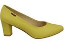 Klassische Glatt Damen Zitrone Naturleder Schuhe 213 ElitaBut