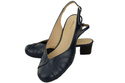 Damenschuhe Sandalen, Naturleder, Marineblau 842 ElitaBut