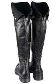 Schuhe Damenstiefel Stiefel, Overknee-Stiefel, hoher Schaft, oberhalb des Knies, Naturleder, Schwarz 803 ElitaBut