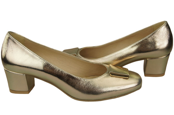 Damenschuhe Pumps Naturleder 187 Gold ElitaBut