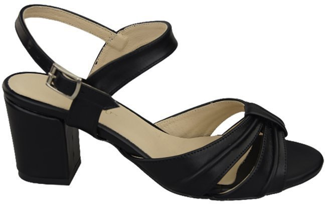 Damenschuhe Sandalen Schwarz Naturleder 168 ElitaBut