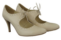 Damenschuhe Pumps Naturleder Beige Ecru 553 ElitaBut