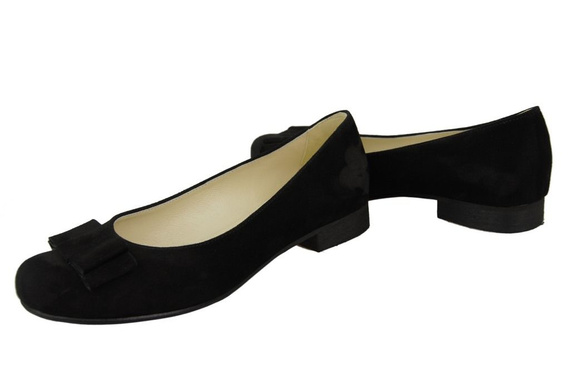 Damenschuhe Ballerinas Schwarz, Naturleder, Wildleder 126 ElitaBut