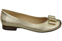 Damen Ballerinas Naturleder Gold 702 ElitaBut