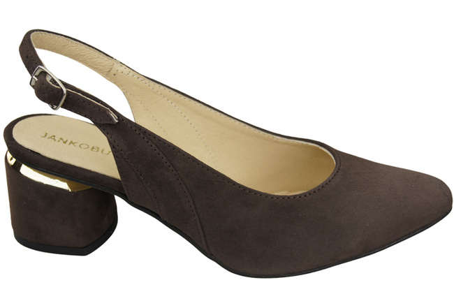Damensandalen aus natürlichem Wildleder, Schokolade, Eleganz und Komfort 196 von ElitaBut