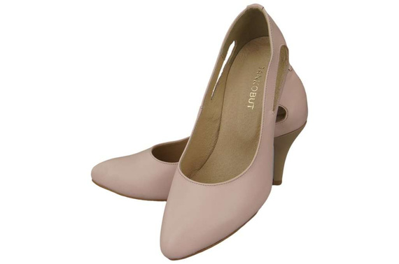 Damenschuhe Pumps Rosa Puder Naturleder 166 ElitaBut