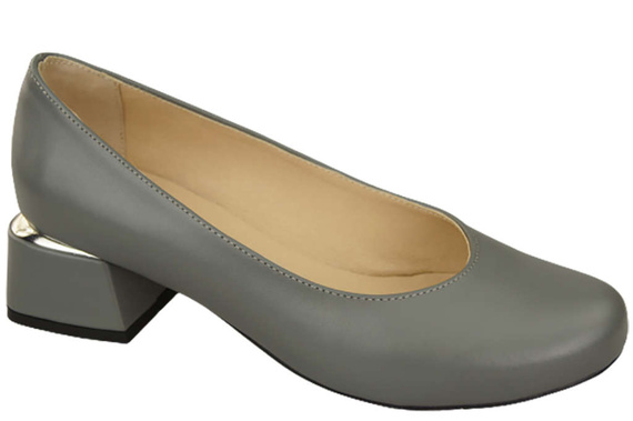 Damenschuhe Pumps Naturleder 159 Grau ElitaBut