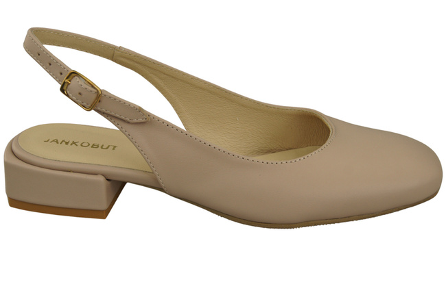 Damen Schuhe Sandalen Cappuccino Blass Flacher Absatz Naturleder 206 ElitaBut