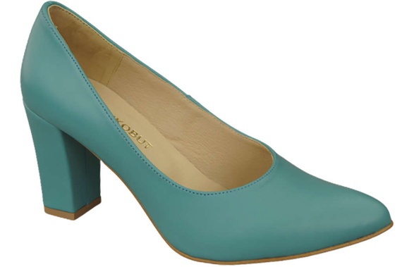 Damenschuhe Türkise Pumps, Naturleder 170 ElitaBut