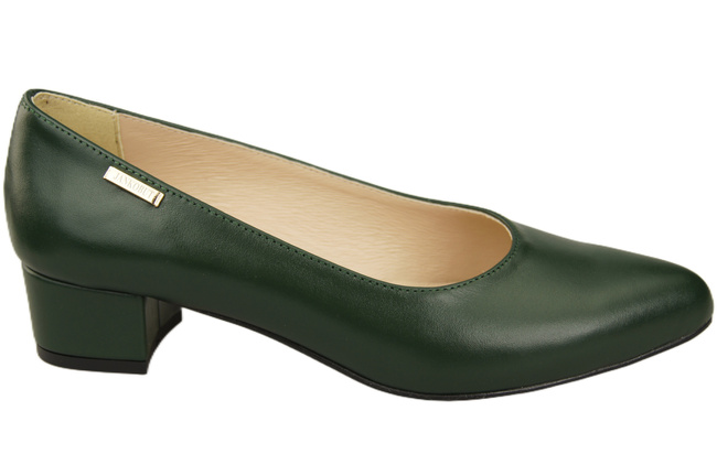 Damen Pumps Smaragdgrün mit niedrigem Absatz zeitlose Eleganz und Komfort 220 ElitaBut