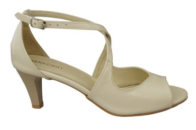 Damenschuhe Beige Sandalen Naturleder 115 ElitaBut