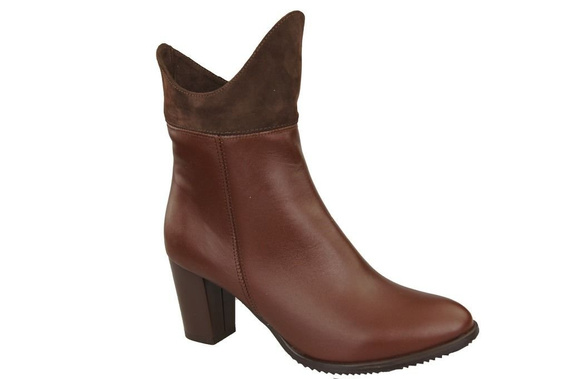 Damen-Winterstiefel, Naturleder, Braun 137 ElitaBut