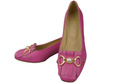 Damenschuhe Pumps mit Fransen verziert Fuchsia Naturleder 195 ElitaBut